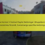 Forza Horizon 5 Festival Playlist Belöningar: Bilupplåsningar, Kosmetiska föremål, Evenemangs-specifika belöningar