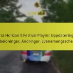 Forza Horizon 5 Festival Playlist Uppdateringar: Nya belöningar, Ändringar, Evenemangsscheman