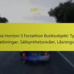 Forza Horizon 5 Forzathon Butiksobjekt: Typer av belöningar, Sällsynthetsnivåer, Låsningskrav