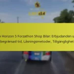 Forza Horizon 5 Forzathon Shop Bilar: Erbjudanden under begränsad tid, Låsningsmetoder, Tillgänglighet