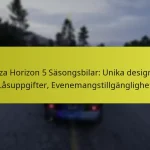 Forza Horizon 5 Säsongsbilar: Unika designer, Låsuppgifter, Evenemangstillgänglighet