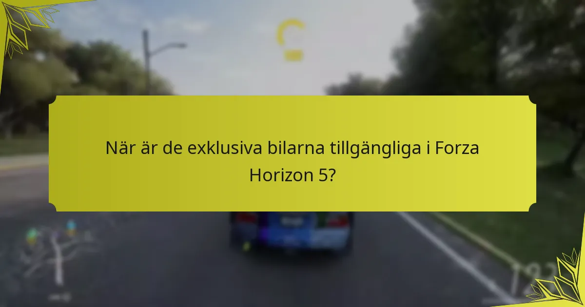 Vilka är låsningskriterierna för Xbox Game Pass-exklusiva bilar?