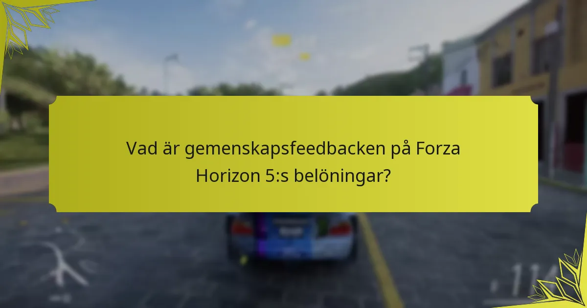 Vilka trender framträder i belöningssystemet för Forza Horizon 5?