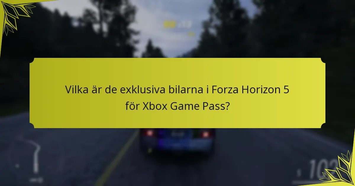 Vad är gemenskapens reaktioner på Xbox Game Pass-exklusiva bilar?